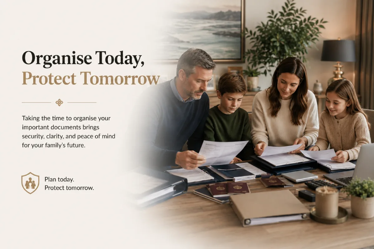 Why Organising Important Documents Saves Family Stress